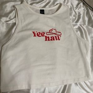 YeeHaw crop top shirt